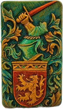 Crest ARMS Silicone Mold 5OZ SOAP Wax Plaster Resin Clay Medieval Knight