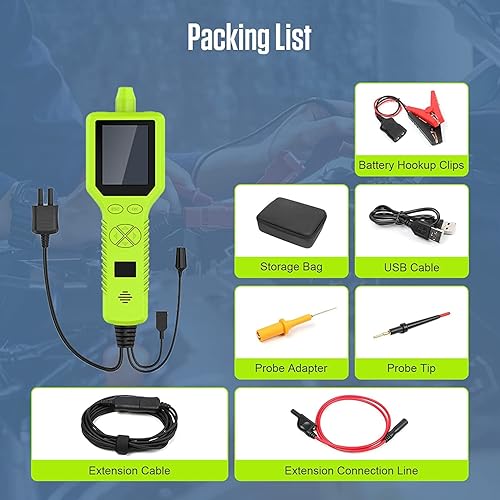 Vista 5 de Probador de sonda de circuito de alimentación automotriz – MOTOCOCHE - Sonda de circuito de alimentación digital Probador eléctrico de 12 V/24 V