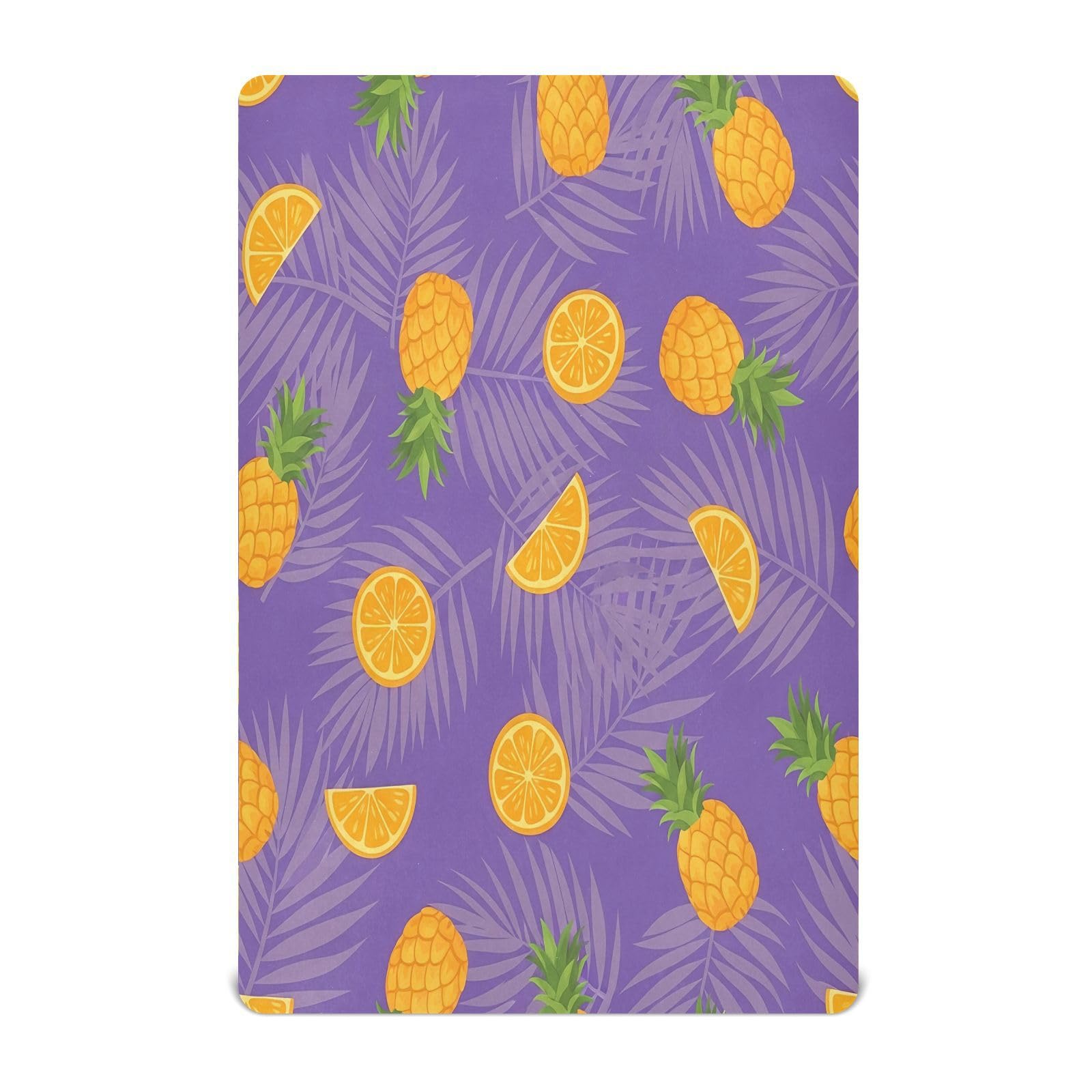 Ttgoth Pineapple Fitted Cot Bed Sheet 140x70cm Jersey Knit Baby Sheet Soft Breathable Stretchy for Standard Cot Bed Mattress, Unisex Boys Girls