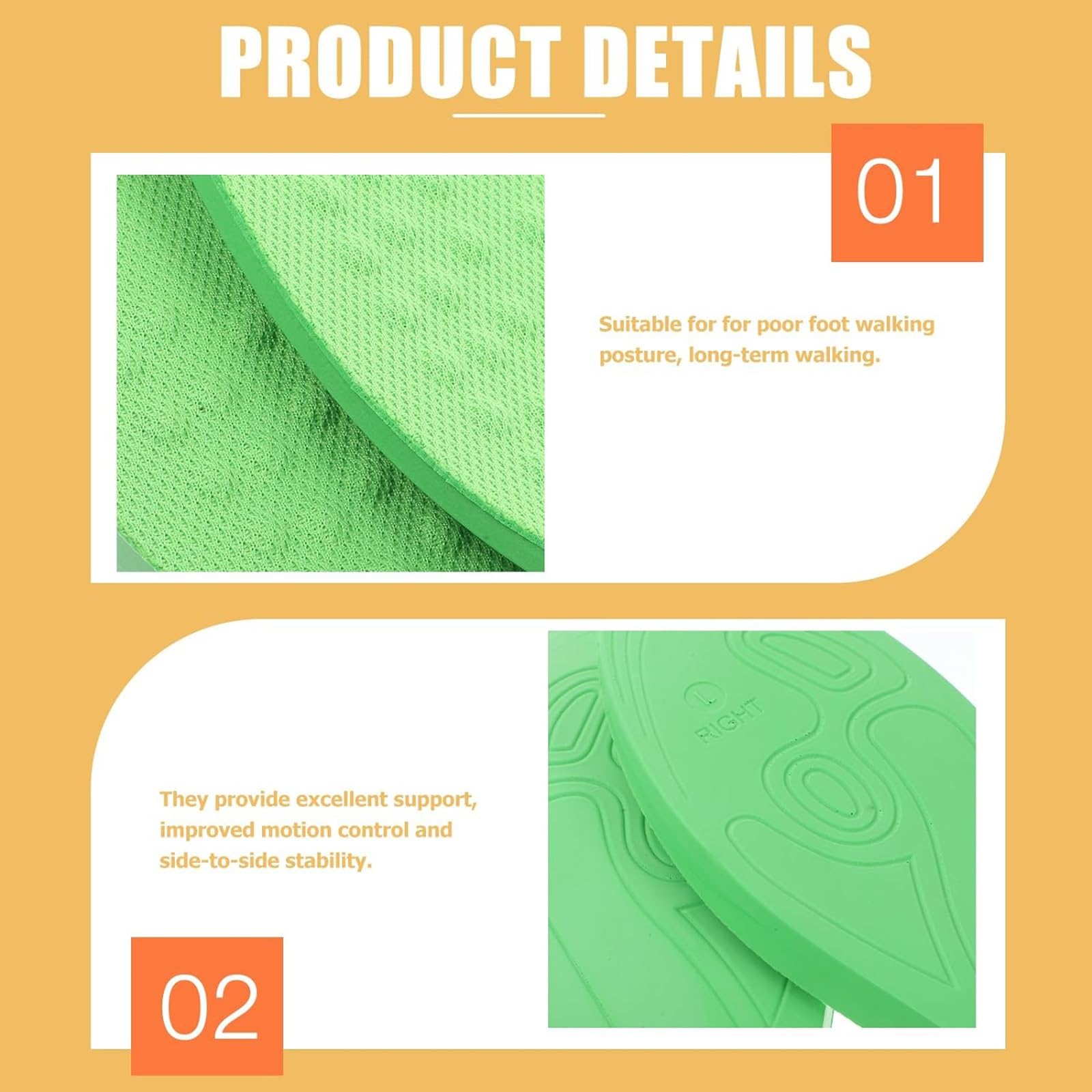 Plantillas ortopédicas para piernas O/X para mujeres y hombres, inserciones ortopédicas para zapatos correctores de supinación y pronación, para alineación de pies, inserciones de cuña para el talón c