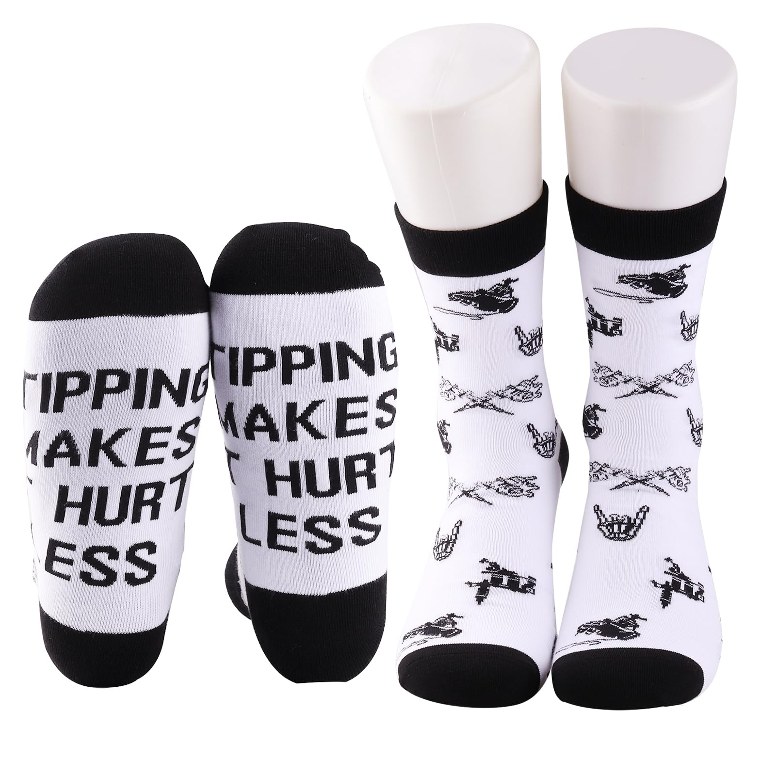 JNIAP Tattoo Artist Socks Tattooist Gift Tattoo Master Gift Tipping Makes It Hurt Less Sign Tattoo Tech Socks