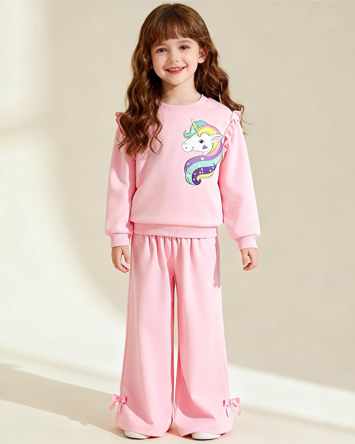 Kids Girls Clothes Toddler Girl Fall Outfits Long Sleeve Sweatshirt Pants Set Winter Girls Clothing Set - Image 3