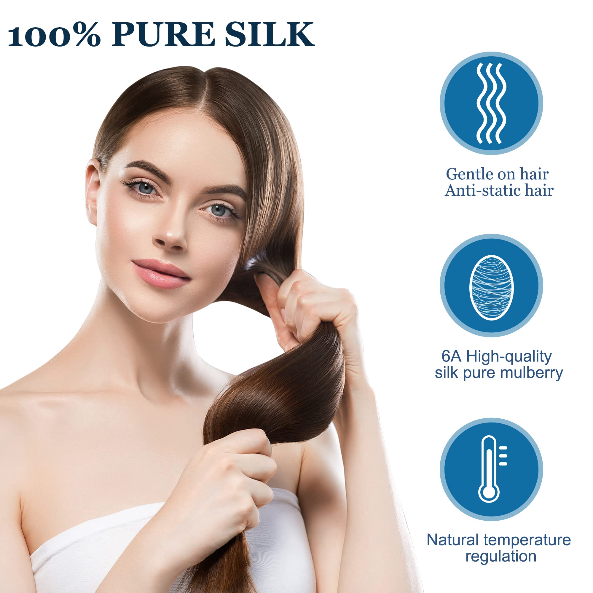 LULUSILK 100% natuurzijden kussensloop – pure moerbeizijde – voor haar en huid – anti-rimpel – met rits – 1 stuk – 80x80 cm – taupe