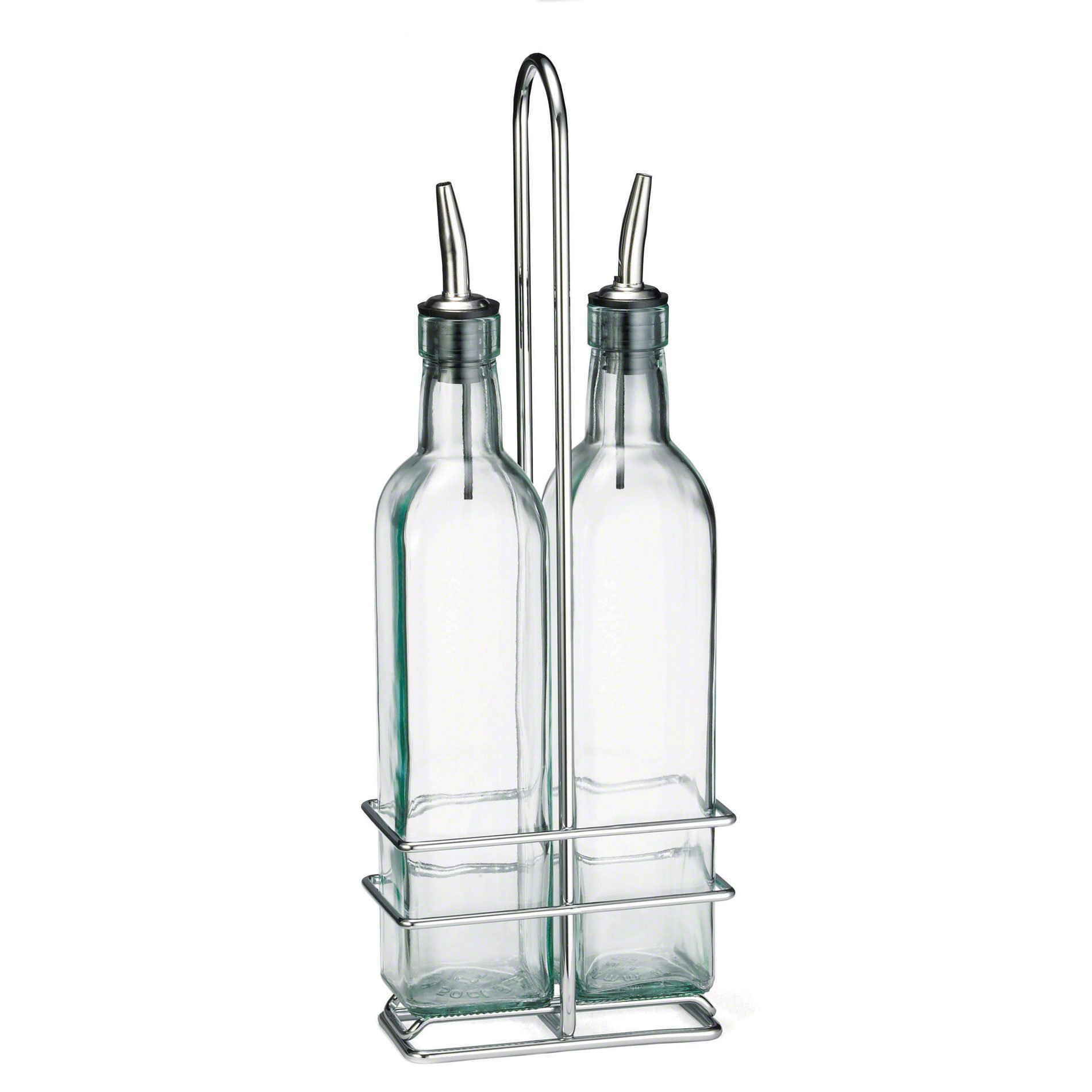 Tablecraft 916R Oil and Vinegar Cruet Holder, Chrome Finish