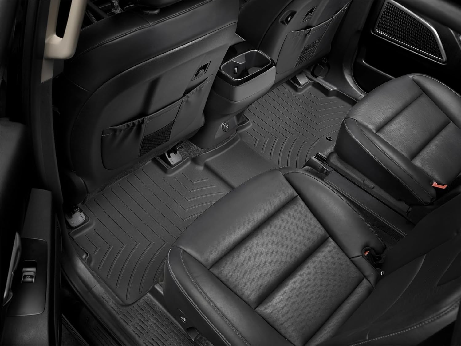 WeatherTech Custom Fit FloorLiners for Kia Telluride - 2nd Row (4415322), Black