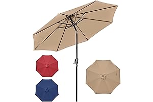 Simple Deluxe 10 Foot Patio Umbrella for Sun Protection