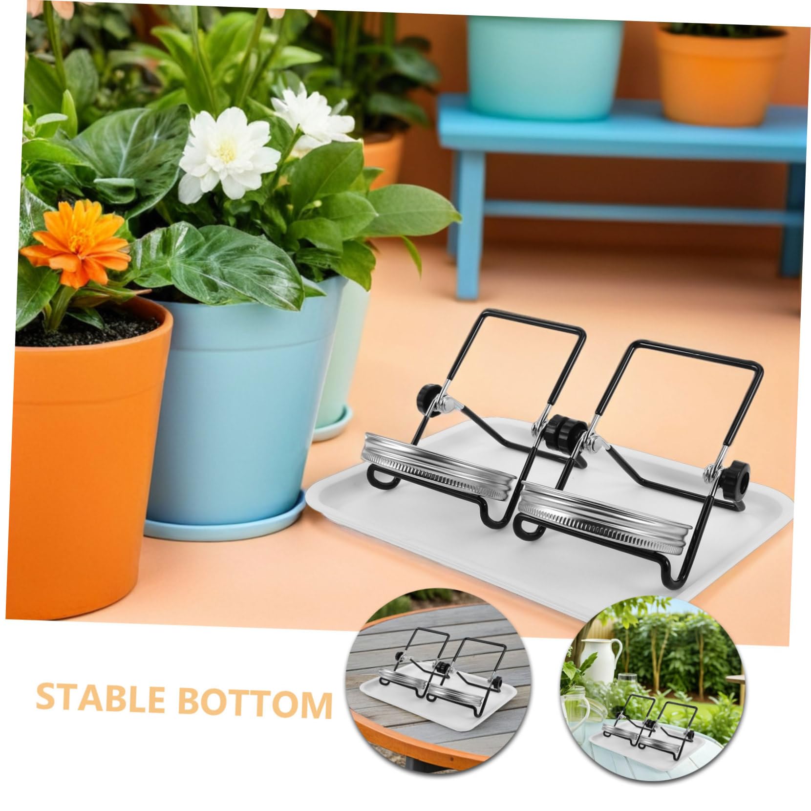 BESTonZON Lot De 2 Kits De Germination pour Bocaux Mason Couvercles De Bocaux Mason pour La Germination des Graines