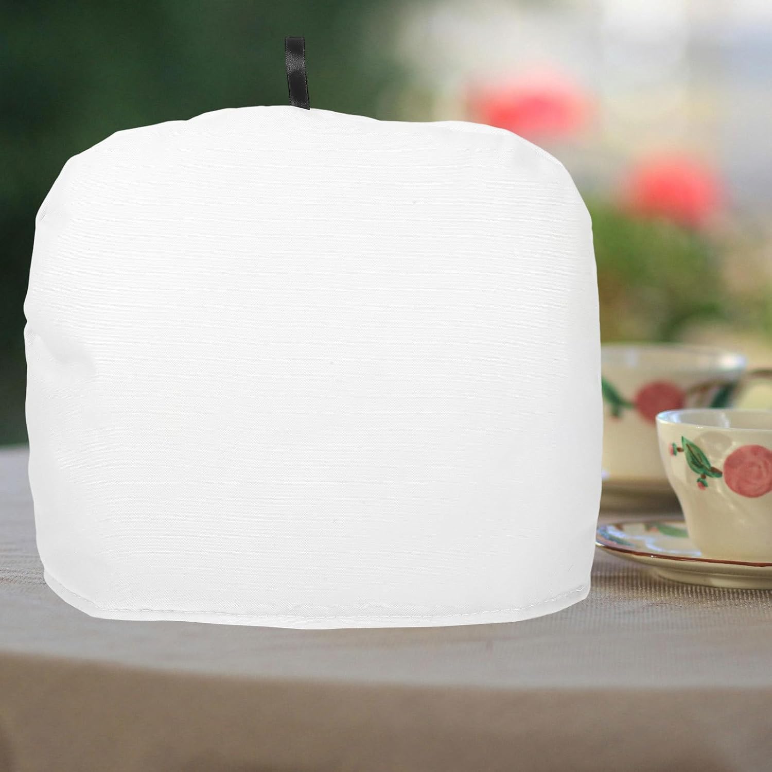 Garneck White Teapot Insulated Cover Polyester Canvas for Tea Pots