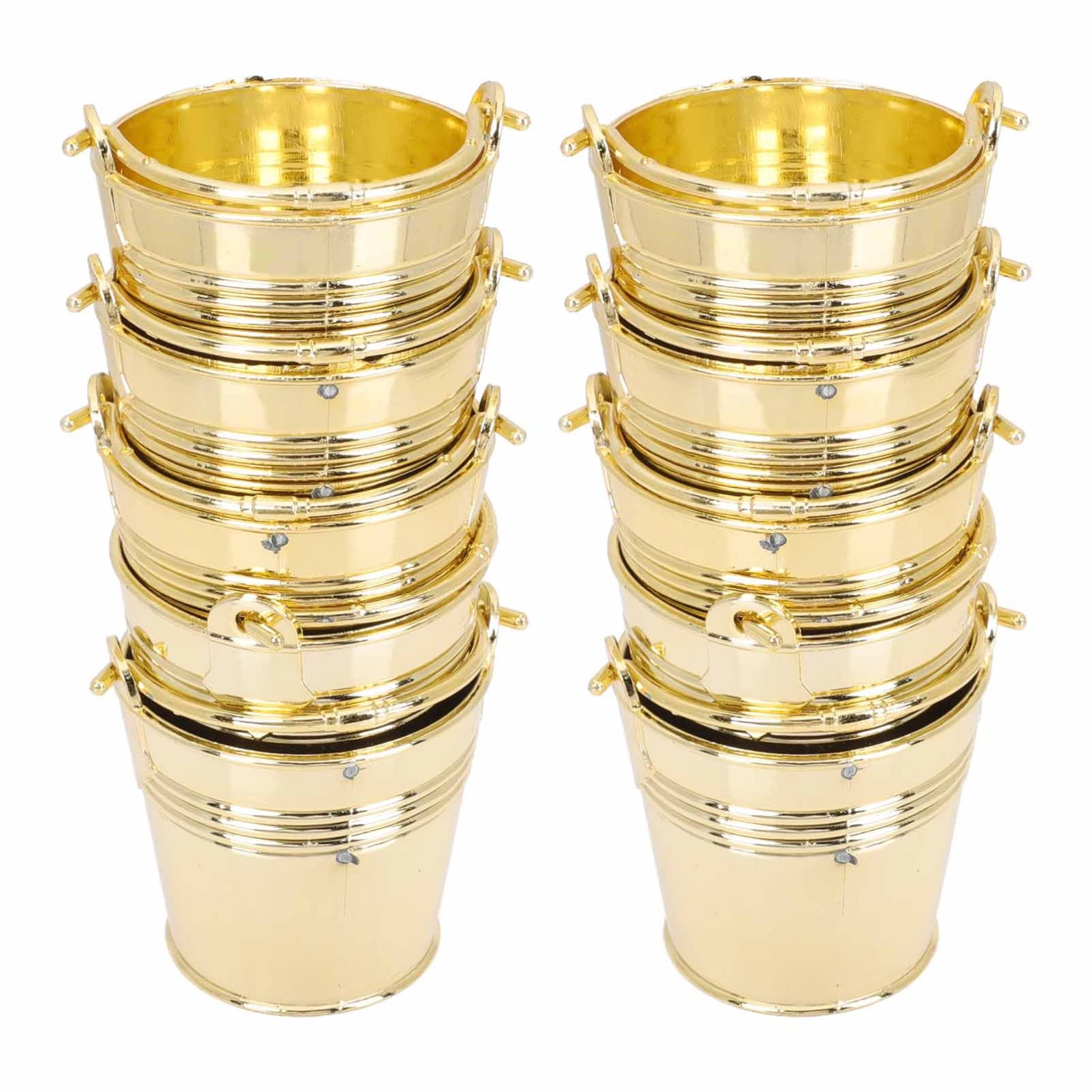 SOIMISS 10 Juegos Cajas De Dulces Para Bodas De Mini Cubos Metálicos Para Almacenamiento De Y Snacks Decoración Para Fiestas Y 10 Piezas X 10