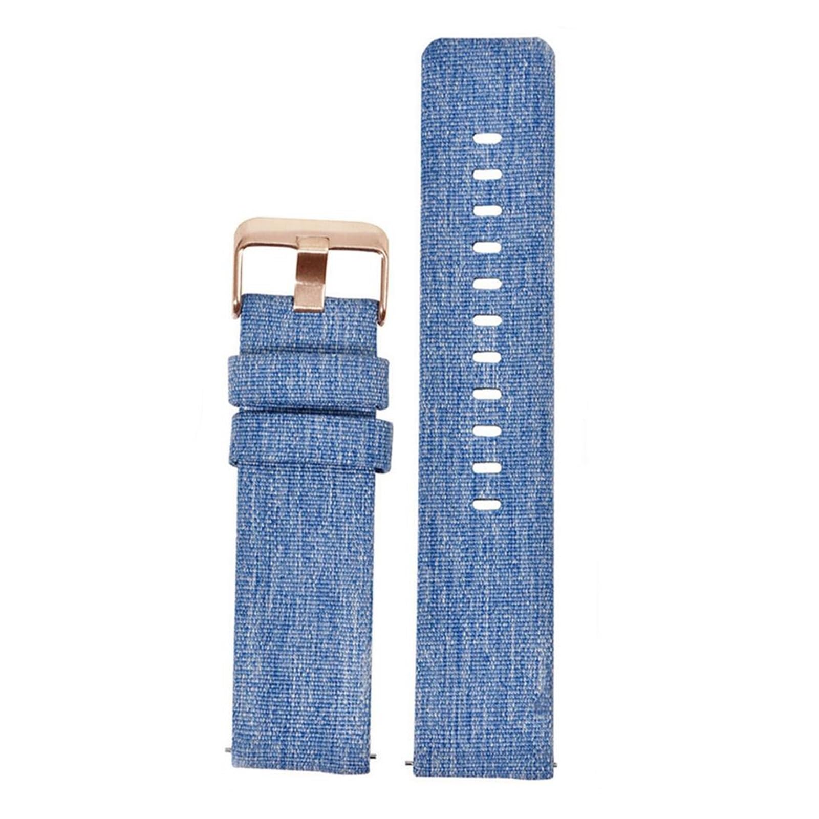 Correa De Reloj De Nylon 18 Mm 20 Mm 22 Mm 24 Mm Liberación Rápida Correas De Reloj De Lona Correas De Reloj Deportes Compatible Con Huawei Compatible Con Samsung Negro Azul (Color : Blue-RG,
