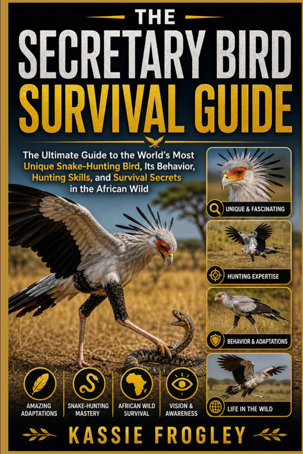 THE SECRETARY BIRD SURVIVAL GUIDE: The Ultimate Guide to the World’s Most Unique Snake-Hunting Bird, Its Behavior, Hunting Skills, and Survival Secrets in the African Wild