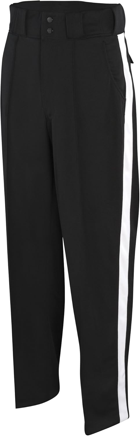 ADAMS USA Football Referee Cold Weather Poly/Span Pants, Black/White