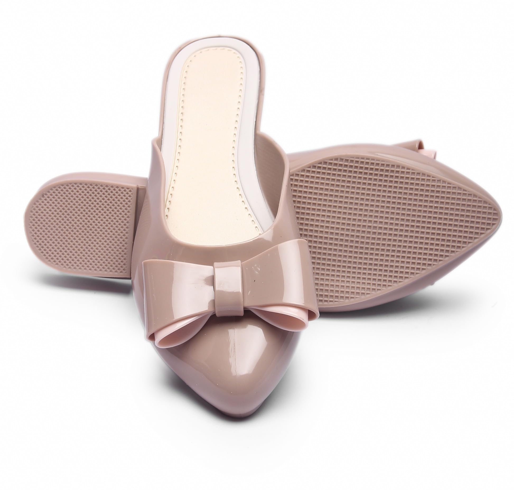MYSKY Bow Bellies Comfortable Flat Back Open Bellies For Women & Girls Beige, 6 UK (B0CLKLVS7W) Amazon Price History, Amazon Price Tracker