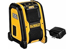 DEWALT 20V Compact Jobsite Radio with Bluetooth and USB Charging Port
