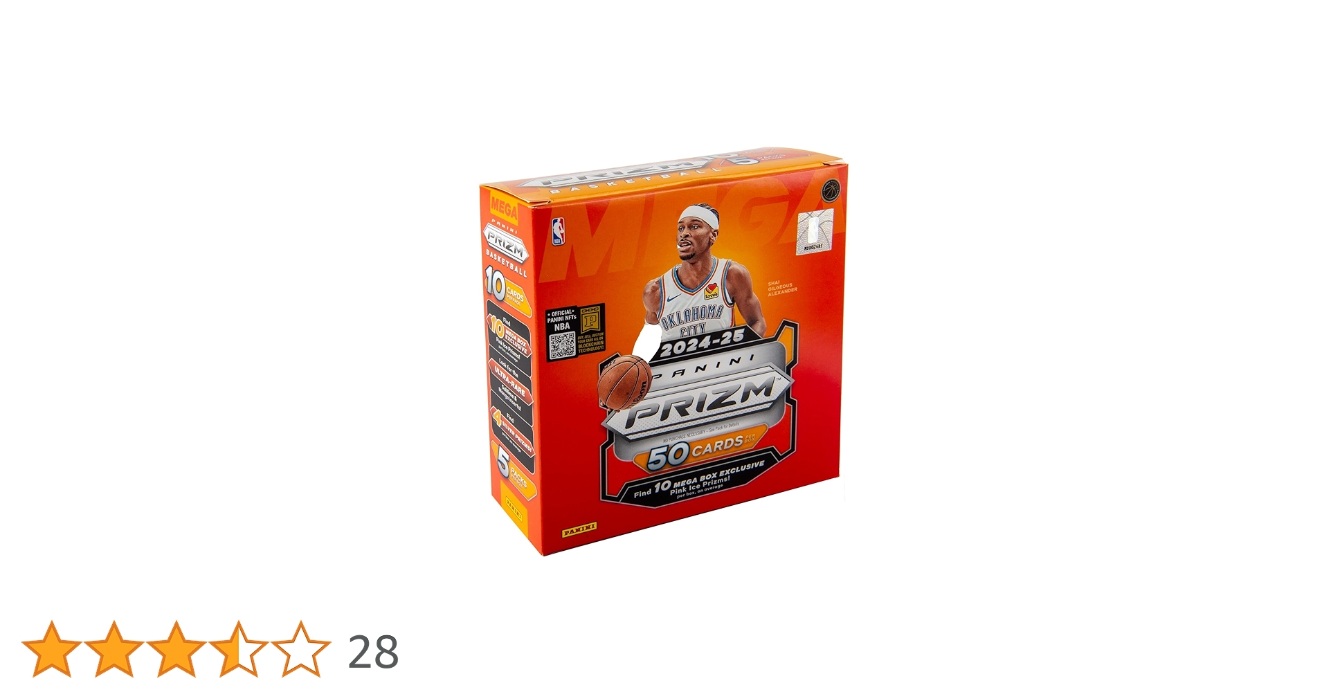 2024-25 Panini NBA Prizm Basketball Trading Cards Mega Box
