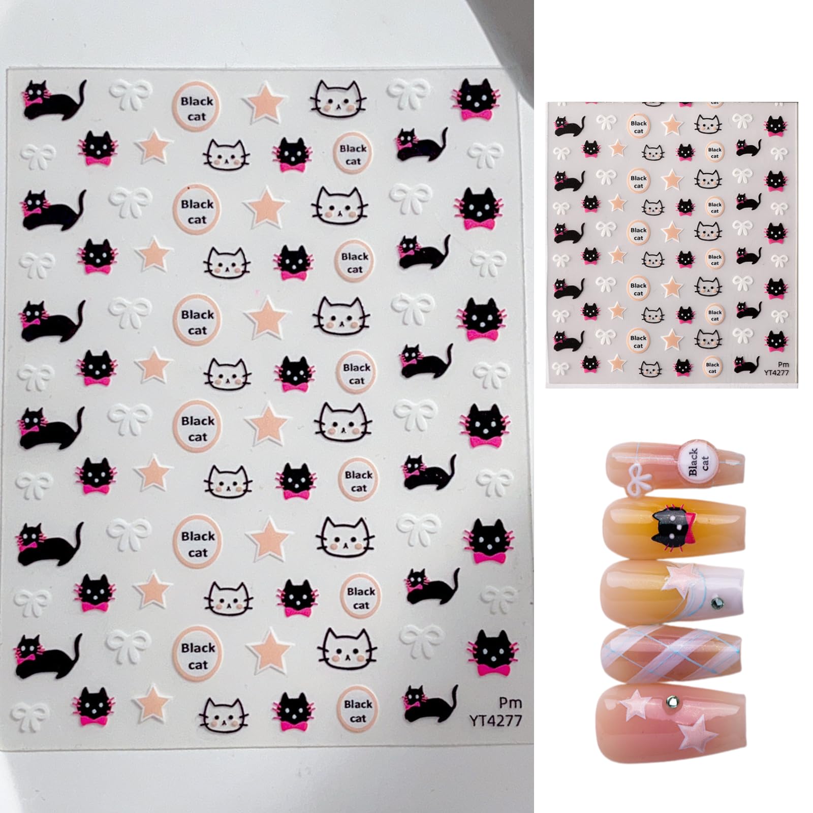 可愛い動物ネイルシールセット Amazon.co.jp: EZ PEACH ネイルシール 動物 猫 犬 白 黒 ヒョウ