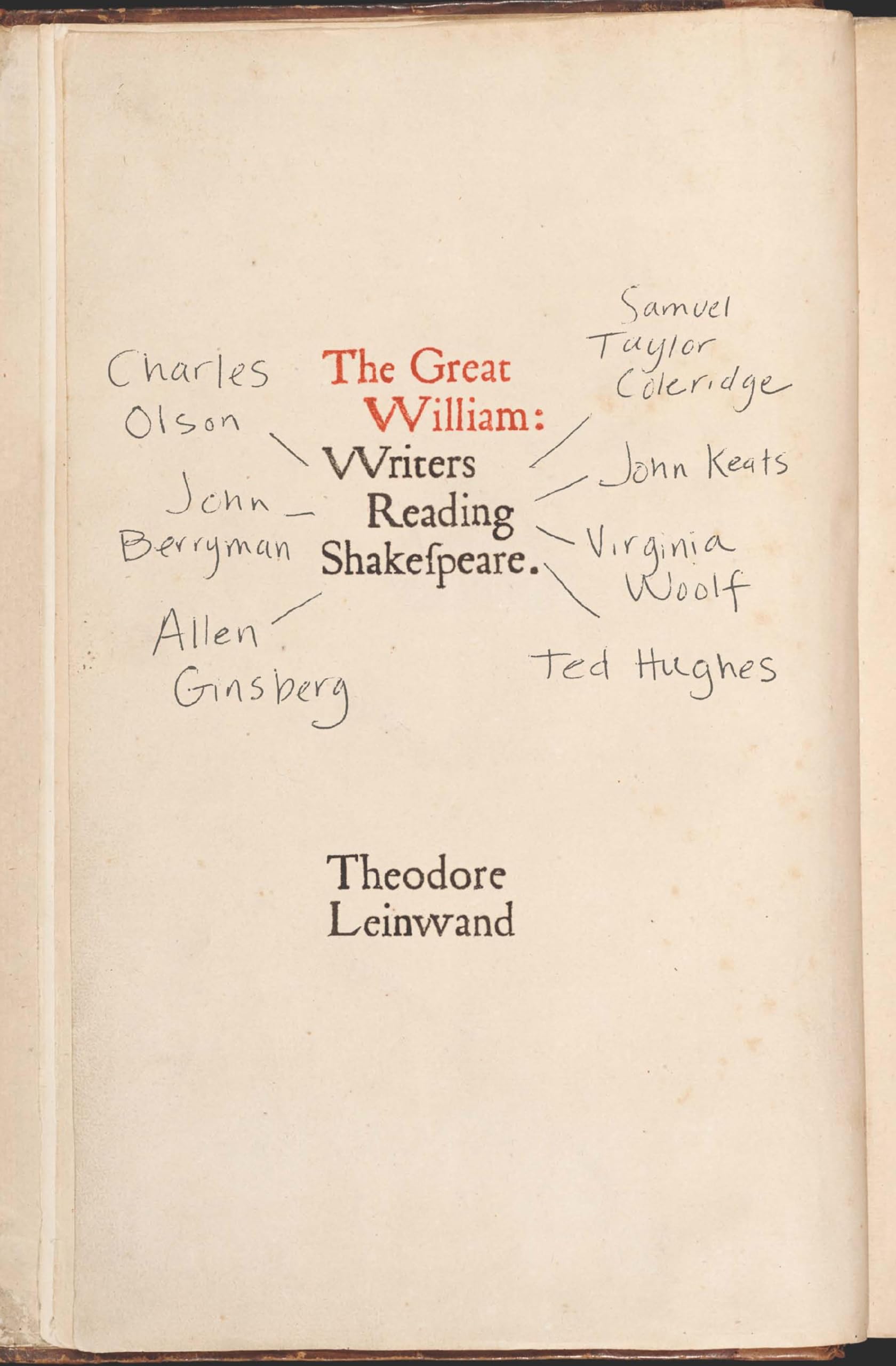 The Great William: Writers Reading Shakespeare