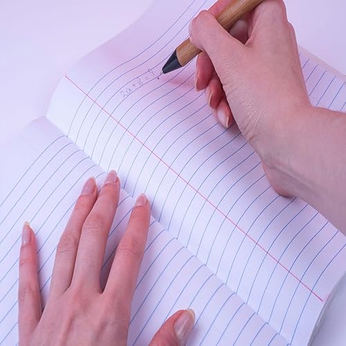 Miniatura 4 de Trail maker Paquete de 50 cuadernos de composición a granel con rayas universitarias, 200 páginas (100 hojas), 9-34 x 7-12 pulgadas, suministros