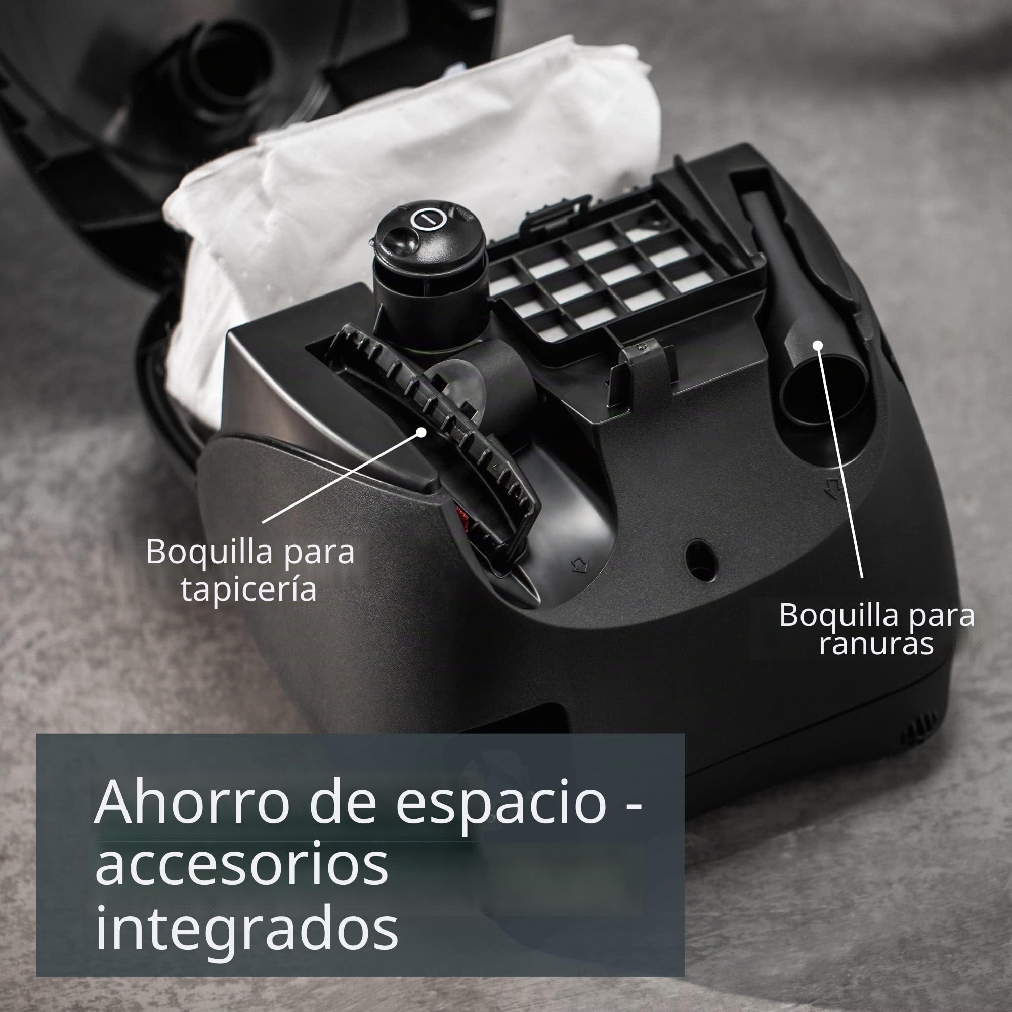 Siemens VS06B112A - Aspirador con bolsa, etiquetado energético BBED, motor highPower