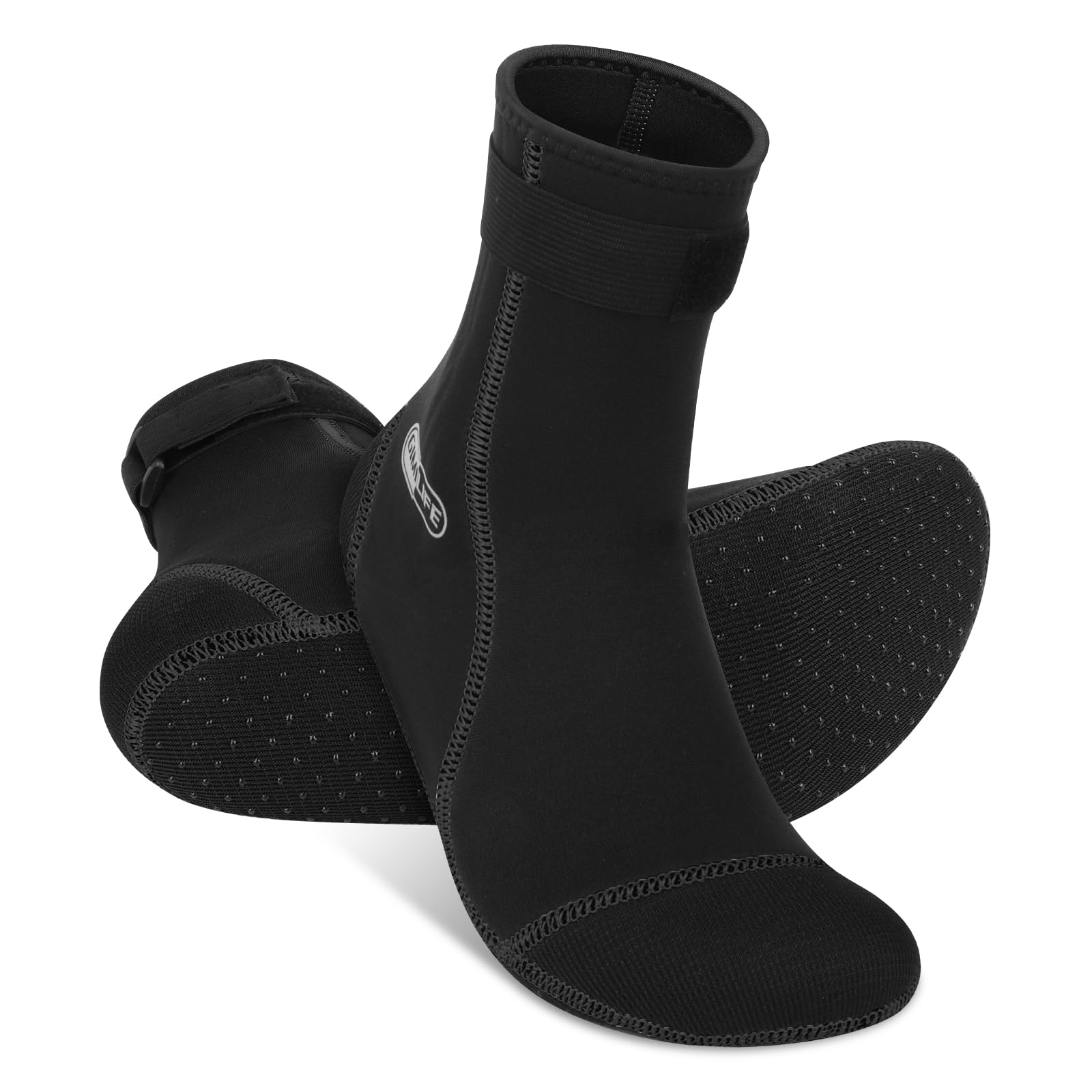 Gimilife Neoprensocken, 3mm Neopren Socken Herren Damen, Rutschfeste Wattsocken, Schwimmsocken, Thermosocken, Neoprenschuhe für Pool Schnorcheln, Schwimmen, Surfen, Segeln, Kajakfahren