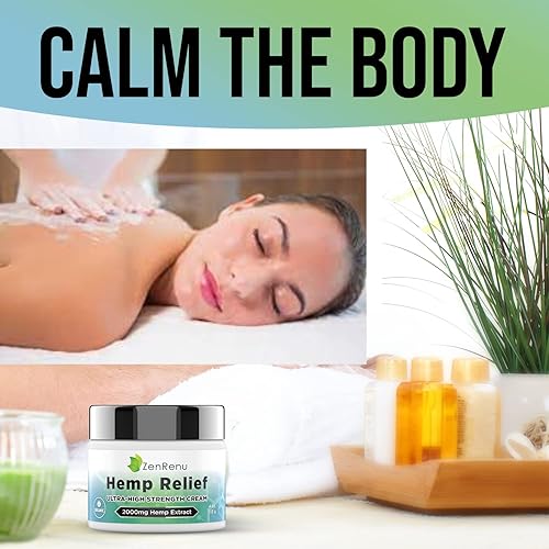 Miniatura 9 de Crema de cáñamo de máxima fuerza – Mentol Rub con aceite de cáñamo, árnica, lavanda, aloe vera, kava kava y alcanfor – Crema natural de cáñamo