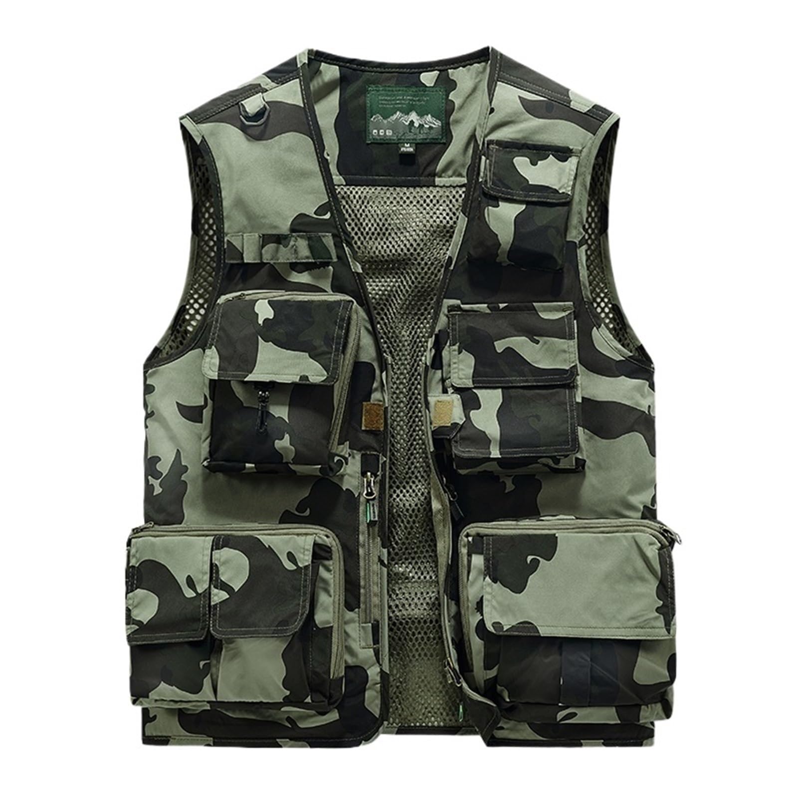 Gilet da Pesca Gilet da Uomo Estivo da Escursionismo e Pesca, Multi-Tasche, for Fotografo, for attività all'aperto, Tempo Libero, Giacca Cargo Sottile da Uomo(Color 8,6XL)