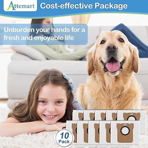 Miniatura 7 de Paquete de 10 bolsas de polvo para Dreame L10s Ultra, para Dreametech L10 Ultra, Dreame S10 Pro para aspiradora robot Xiaomi X10+, accesorios de