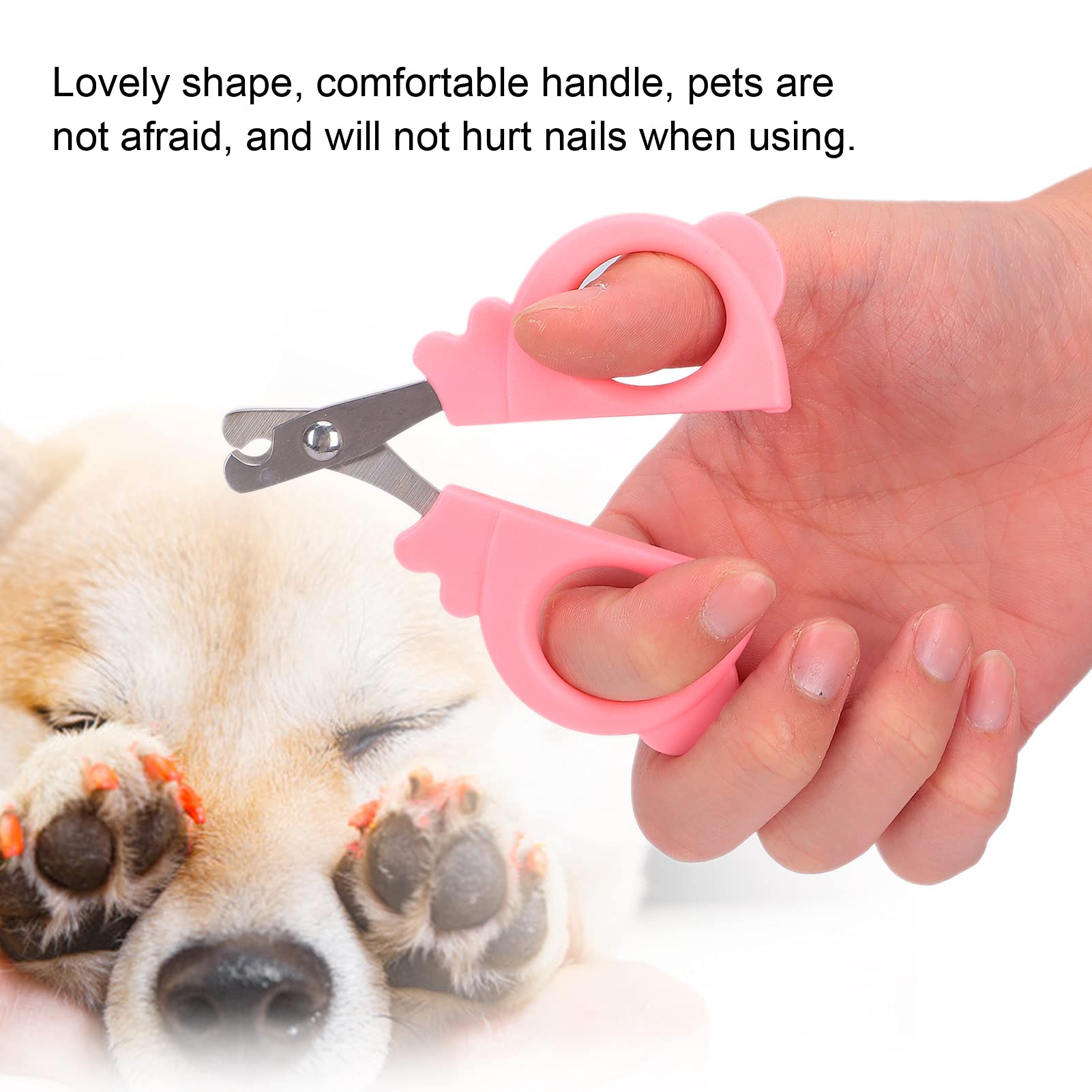 Amazon | ペットの爪切り、犬の猫のための半月形の猫の爪切り安全専門