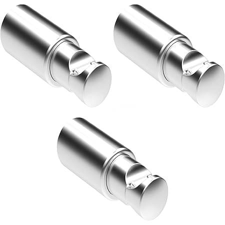 3 soportes en ABS para radiadores de baño - Tubos de Ø 15 a 28 mm, Distancia entre tubos de 11 a 22 mm - Capacidad de 90 kg - Cromado