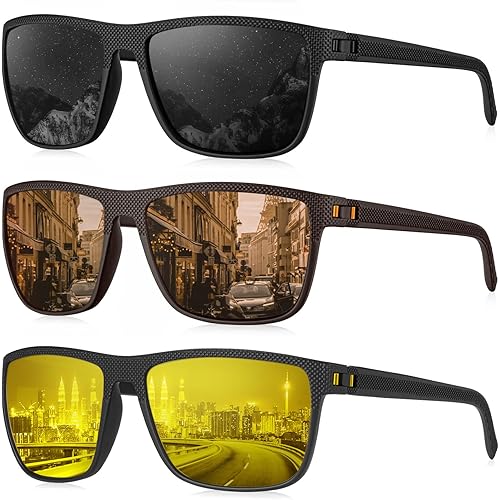 Miniatura 120 de Kaliyadi - Lentes de sol polarizados para hombre, ligeros, con protección ultravioleta, para conducir, pescar y jugar golf