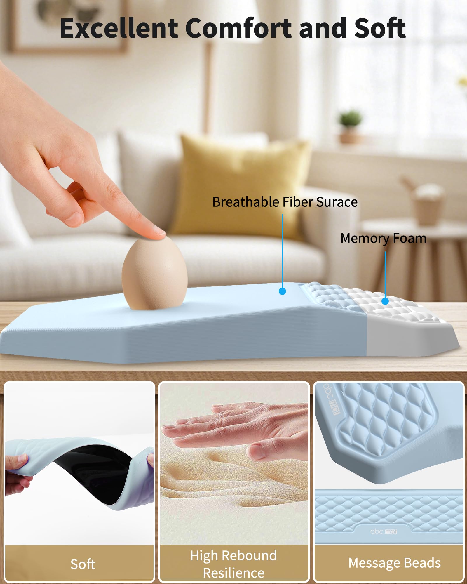 Set di poggiapolsi e poggiapolsi ergonomici per mouse