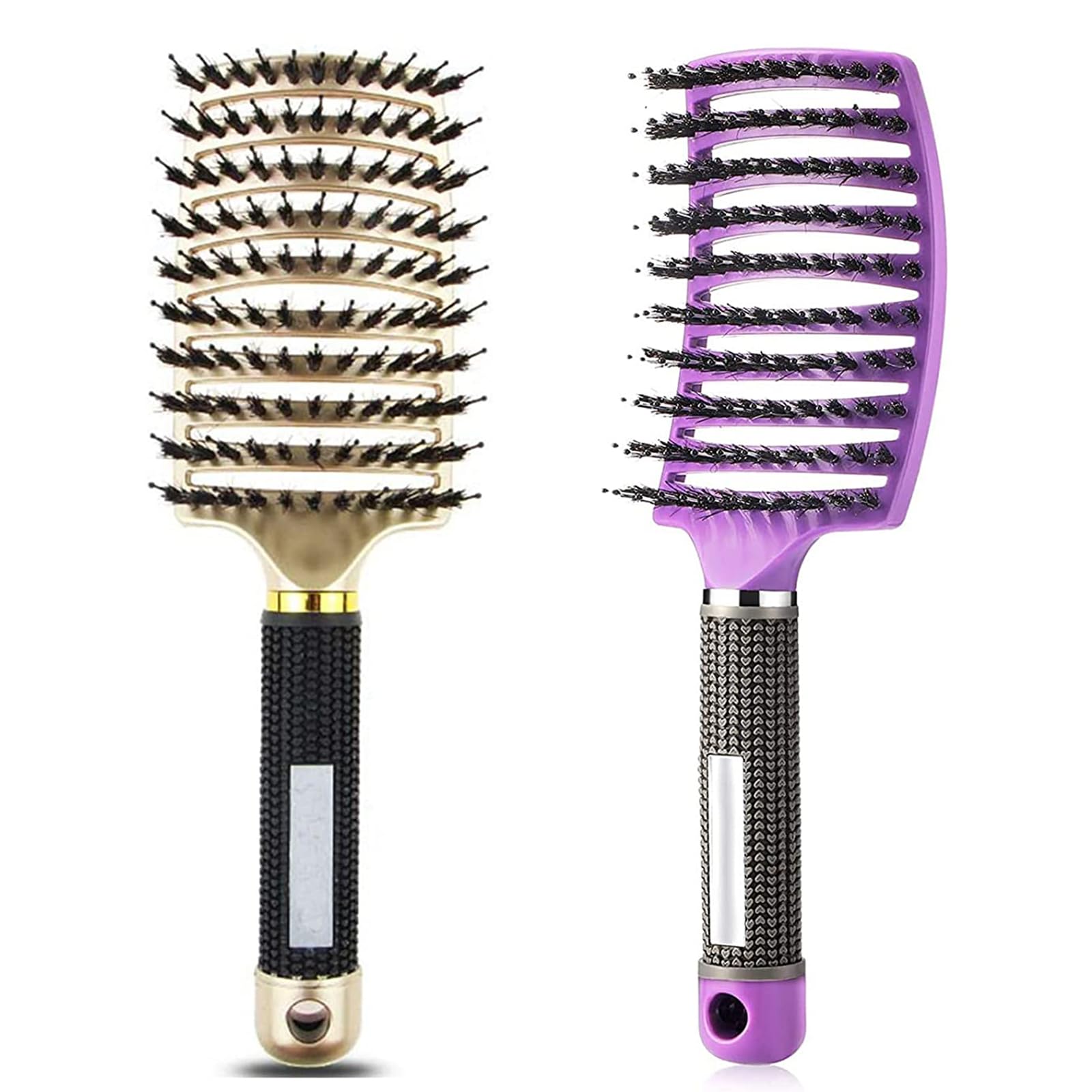 Hairstreaq Detangling Brush, Curved and Vented for Wet or Dry Detangling Hair Brush for Men, Women & Kids’ Long, Thick, Thin, Curly & Tangled Hair (