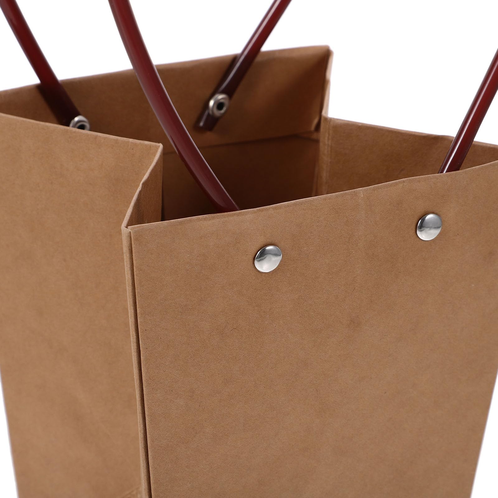 GARIOUANS Sacchetti Regalo Confezione da 10 Pezzi e Fondo Robusto in Carta Kraft con Manico Rinforzato per Fiori Freschi per Confezionare Mazzi da Matrimonio