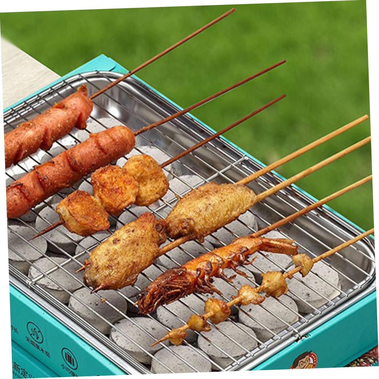 70 Pastillas de Carbón Natural para Barbacoa Exterior, Carbón Vegetal Ligero y Práctico para Camping y Uso Doméstico Fácil de Encender