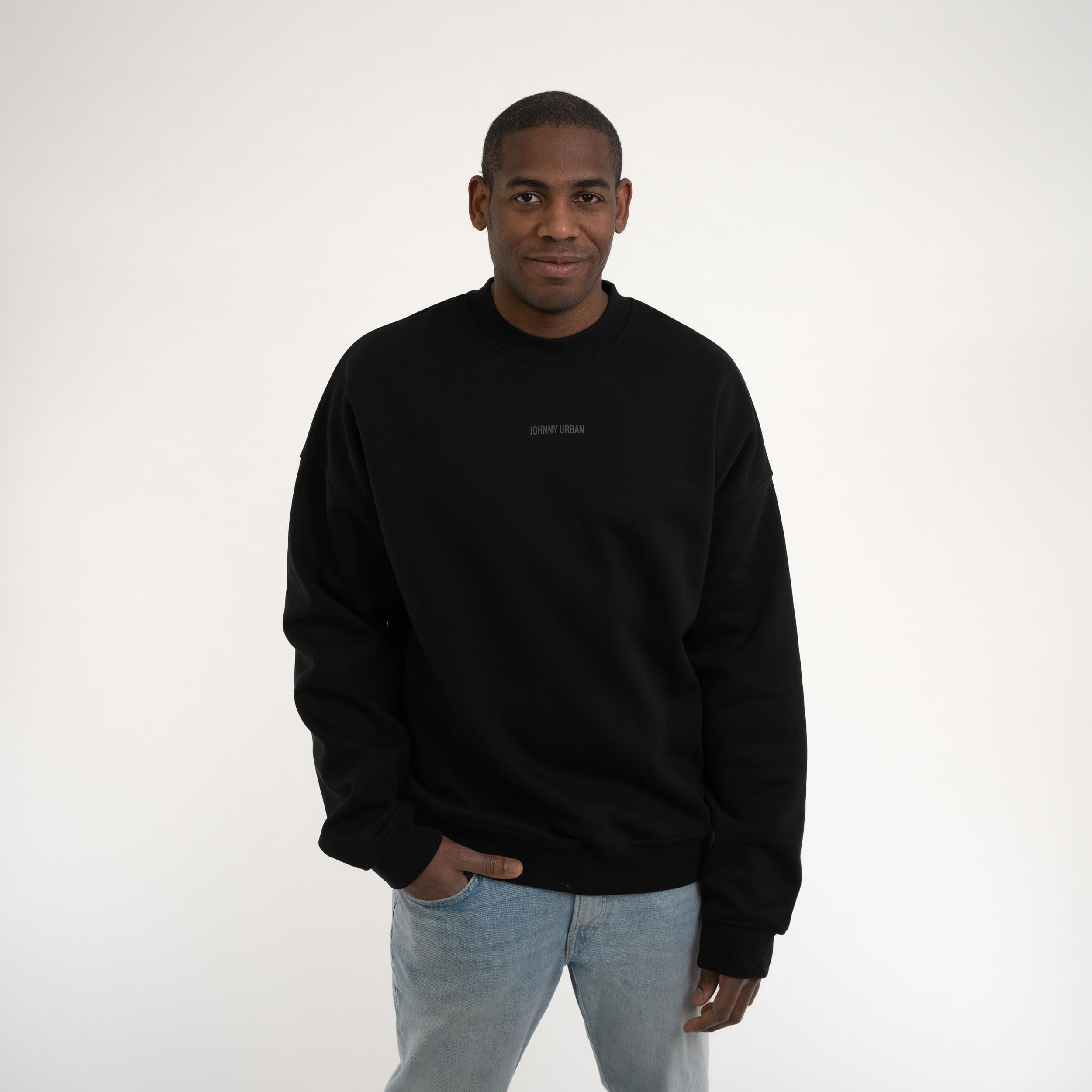 Johnny Urban Sudaderas Hombres & Mujeres - Carter - Jersey Sudadera Sin Capucha - Oversize Crewneck Sweatshirt - Basic Unisex Pullover - Cuello Redondo