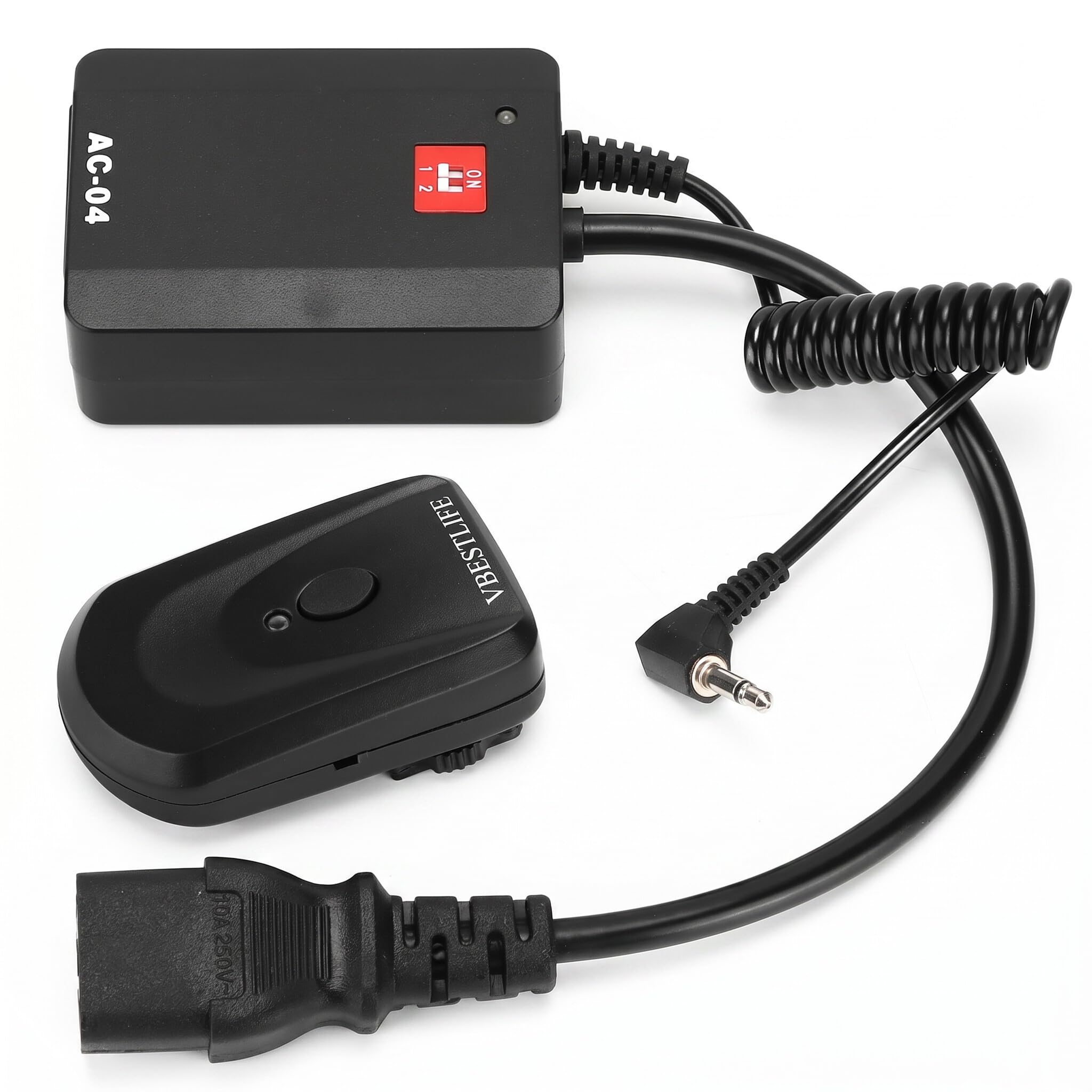 Set Trigger da Studio con Flash Radio Wireless a 4 Canali, Ricevitore per Fotocamera DSLR