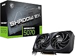 Carte graphique MSI RTX 5070 12G Gaming Trio OC (12 Go GDDR7, 192 bits, Performance extrême : 2625 MHz, DisplayPort x3 2.1a, HDMI 2.1b, Architecture NVIDIA Blackwell)