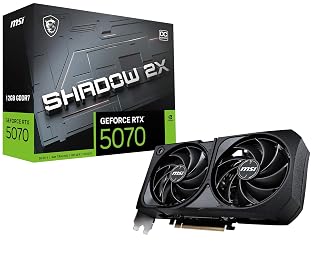 MSI Gaming RTX 5070 12G Shadow 2X OC Graphics Card (12GB GDDR7, 192-bit, Extreme Performance: 2557 MHz, DisplayPort x3 2.1a, HDMI 2.1b, NVIDIA Blackwell Architecture) - Amazon product rated Grade B