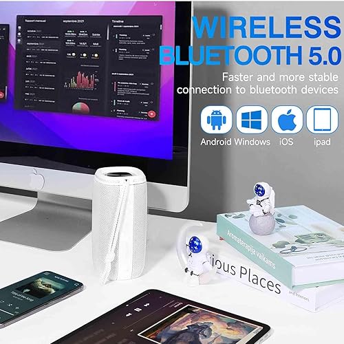 Miniatura 3 de UrbanX Scorpio Series - Altavoz Bluetooth IPX6, resistente al agua, sonido envolvente HD con graves intensos, emparejamiento inalámbrico verdadero,