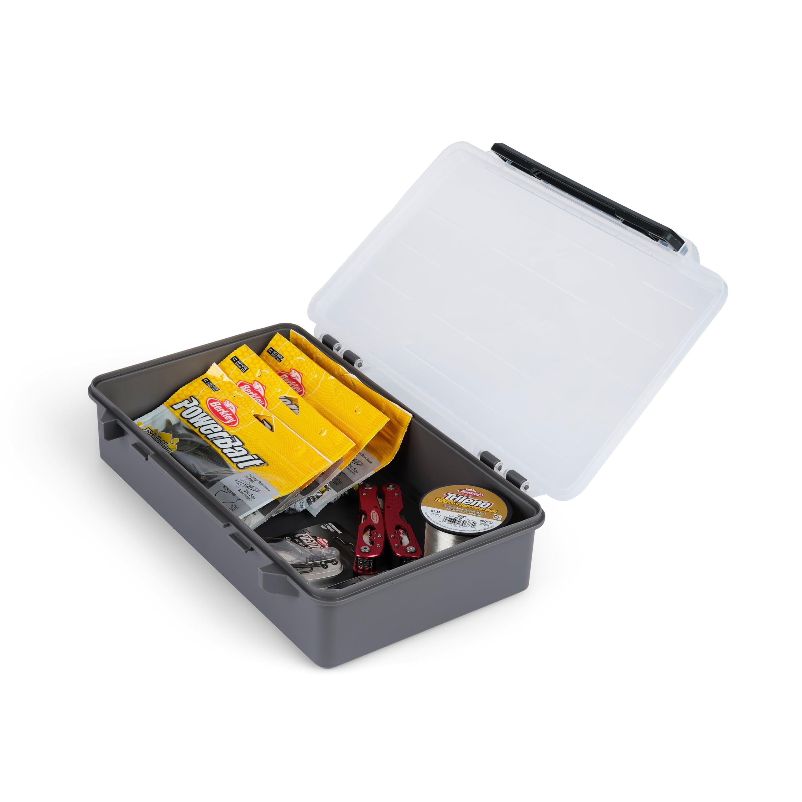 Plano StowAway 3700 Deep Open Stow Tackle Box, with Corrosion-Preventive Rustricor, Single Latch Design, Transparent DuraView Lid, Stackable Storage for Fishing Bait, Lures and Gear : Sports & Outdoors
