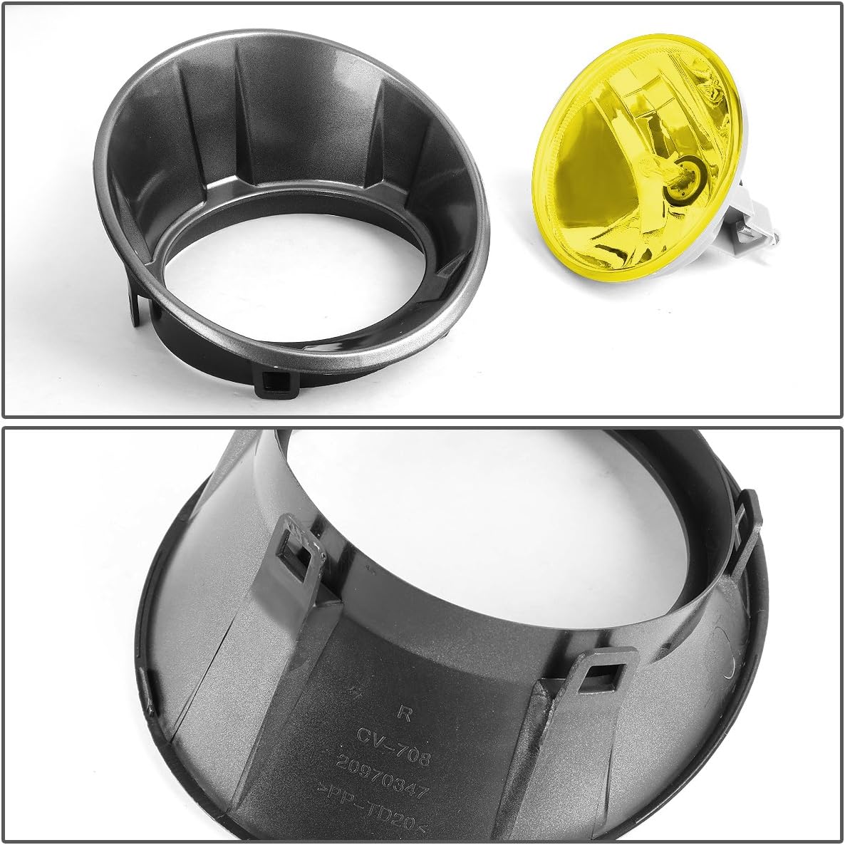 Greatest Product DNA Motoring FL-ZTL-806-AM Pair Amber Lens Fog Lights [For 10-13 Chevy Camaro]