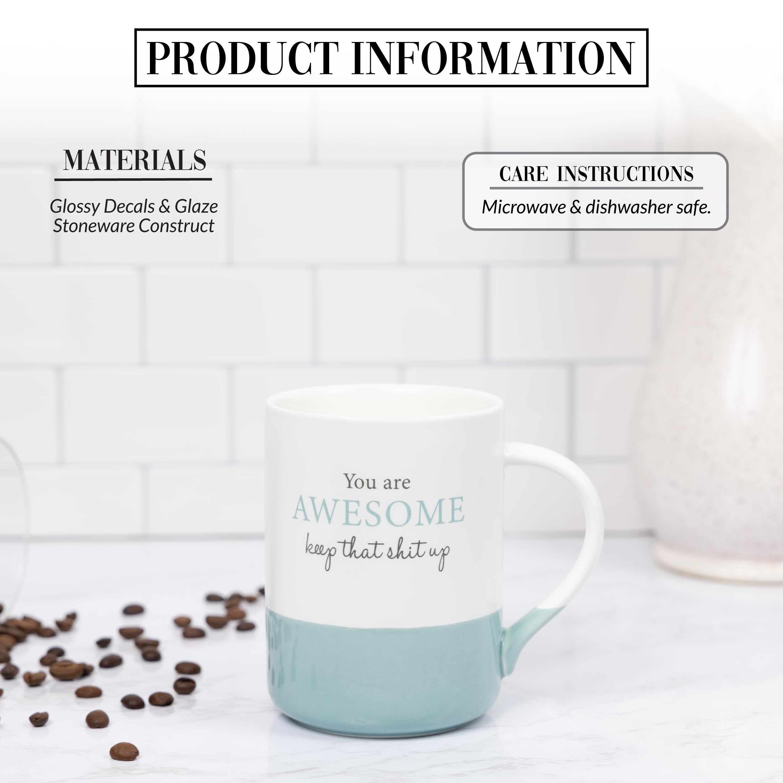 Pavilion Gift Tazza In Grès 450ml - Scritta Ispiratrice 'You Can't Retire From Being Great' - Regalo Perfetto Per Pensionati, Beige - 2