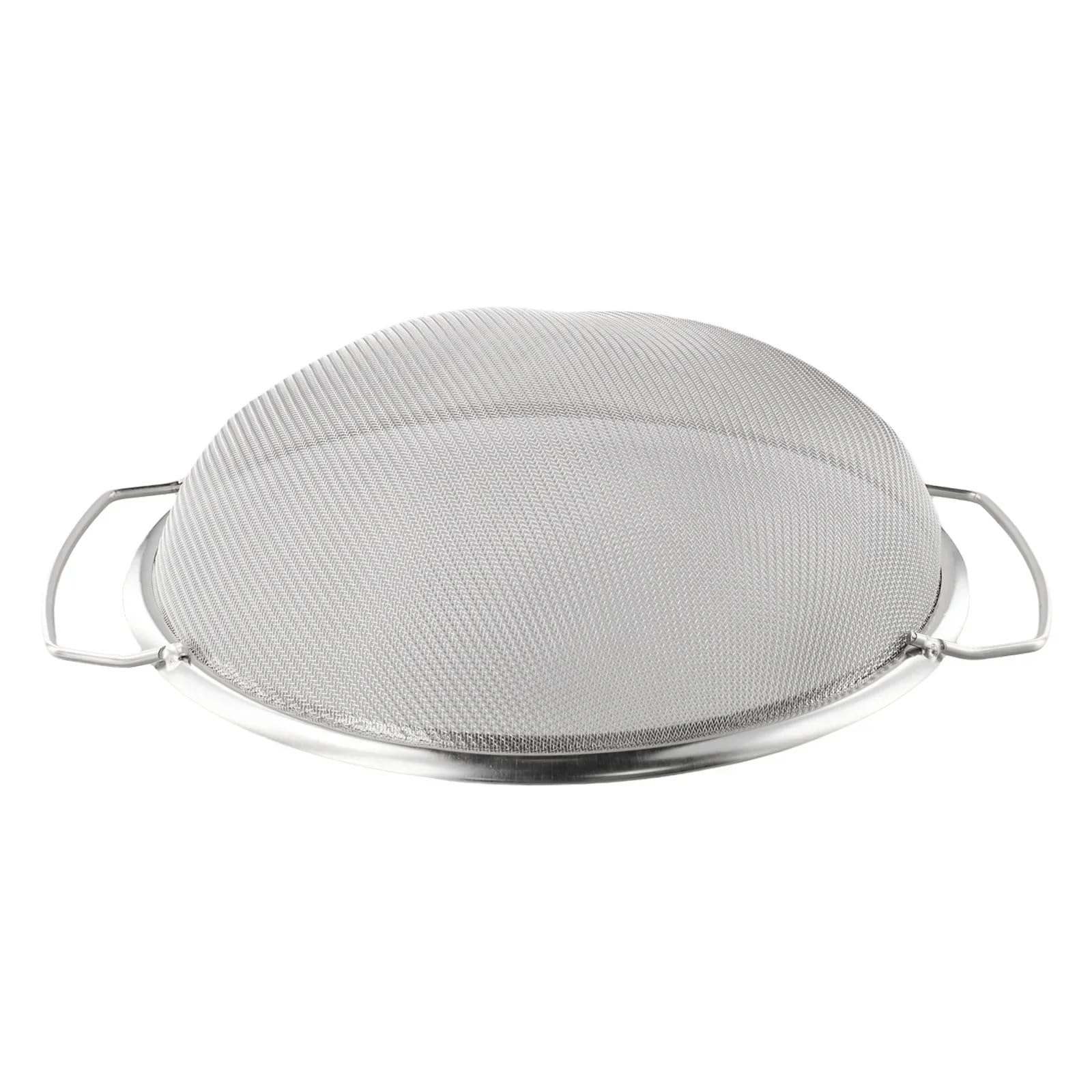 Juego de tamiz de harina de acero inoxidable, 2 tamices de malla fina con asas dobles para hornear y cocinar, herramienta de cocina de 20 cm para tamizar harina y azúcar en polvo