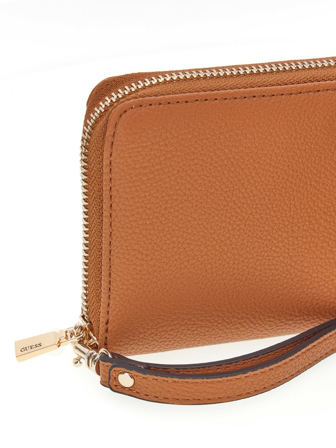 GUESS Monedero Laurel II SLG Large Zip Around Wallet Cognac marrón
