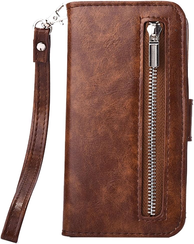 iPhone 7 Plus Wallet Case,iPhone 8 Plus Wallet Case,Card Holder Case [Folio][Flip][Wrist Strap] Stand Feature for Apple iPhone 7/8 Plus 5.5" inch (Brown, iPhone 7Plus / 8Plus)