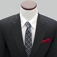 Vista 5 de Cufflinks Inc. Corbata Superman Shield Navy Plaid Hombre, Azul