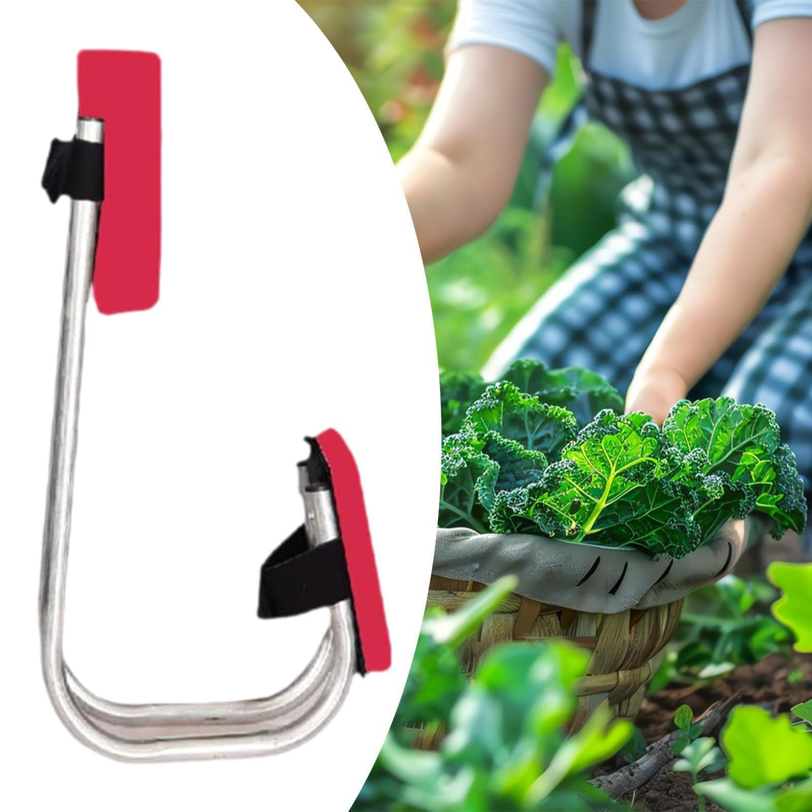 Dispositivo con Cinghia Regolabile, Comodo Supporto per Le Ginocchia per Giardinaggio, Leggero e Portatile, Facile da trasportare in Qualsiasi Luogo, Rosso, 46.5x25.5x15.5 cm