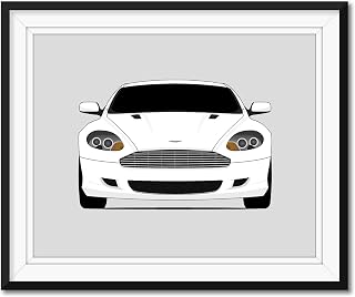 Aston Martin DB9 (2004-2011) Inspired Poster Print Wall Art Decor Handmade (Unframed)