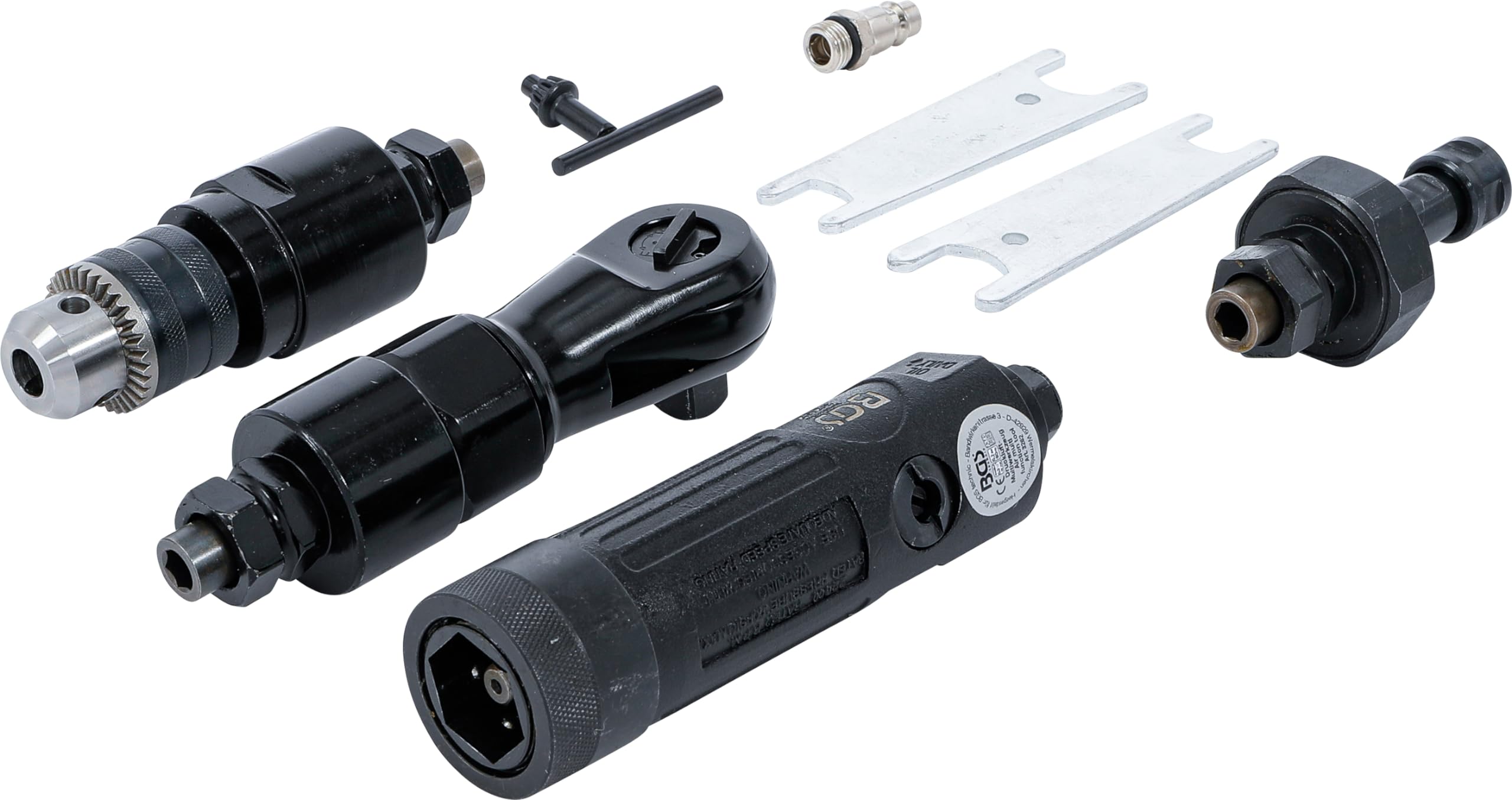 BGS 3262 | Utensile pneumatico multifunzione con 3 teste di lavoro intercambiabili