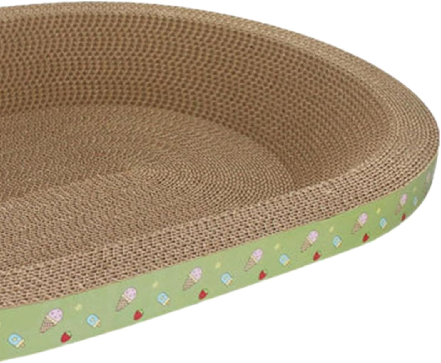 review Cat Scratcher, Cat Scratching Bed Play Rest Exercise Interactive Toy Cat Scratch Pad Bowl Cardboard Lounge Bed for Kitten, 43cmx28cmx8cm